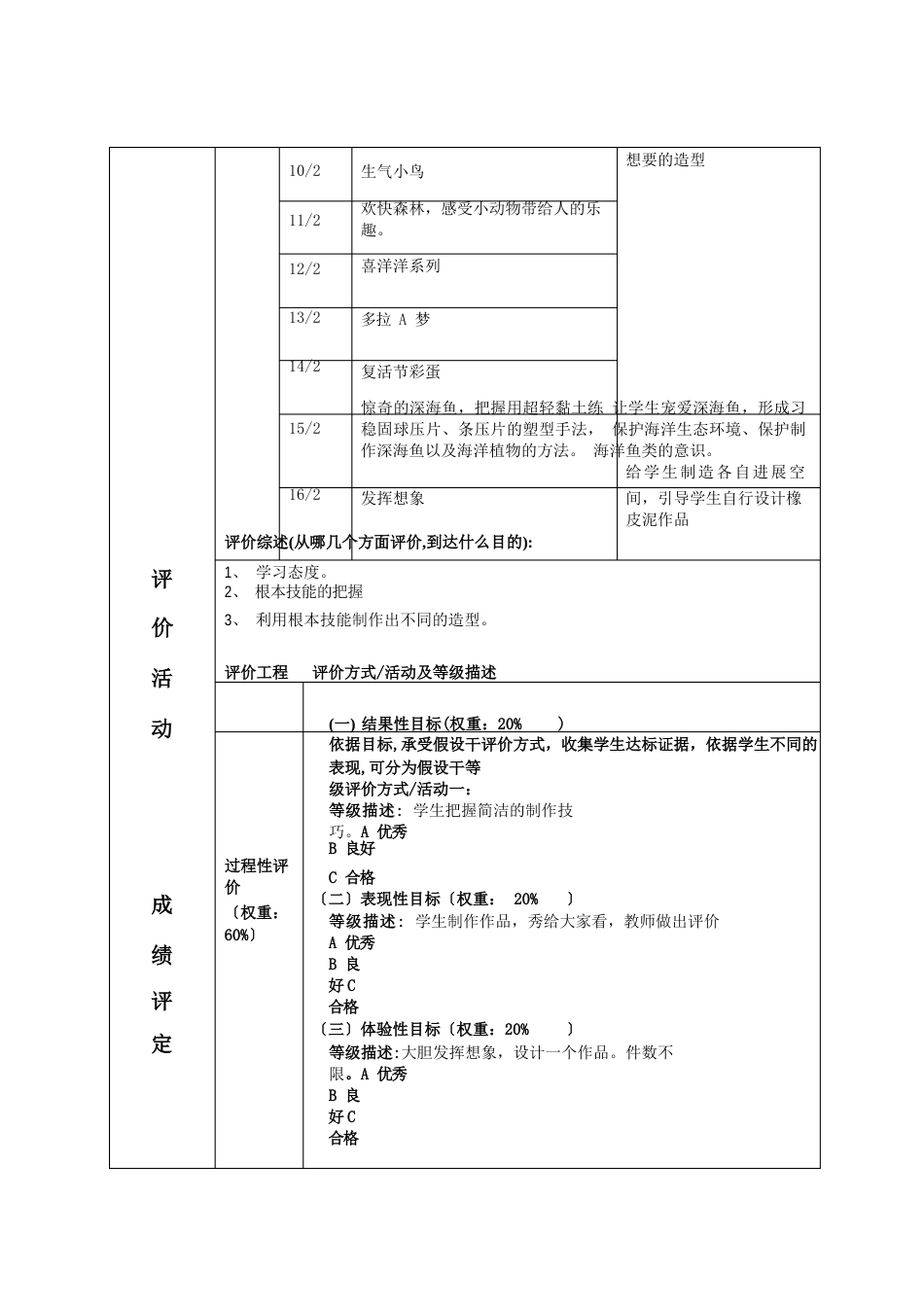 粘土手工坊课程纲要_第3页