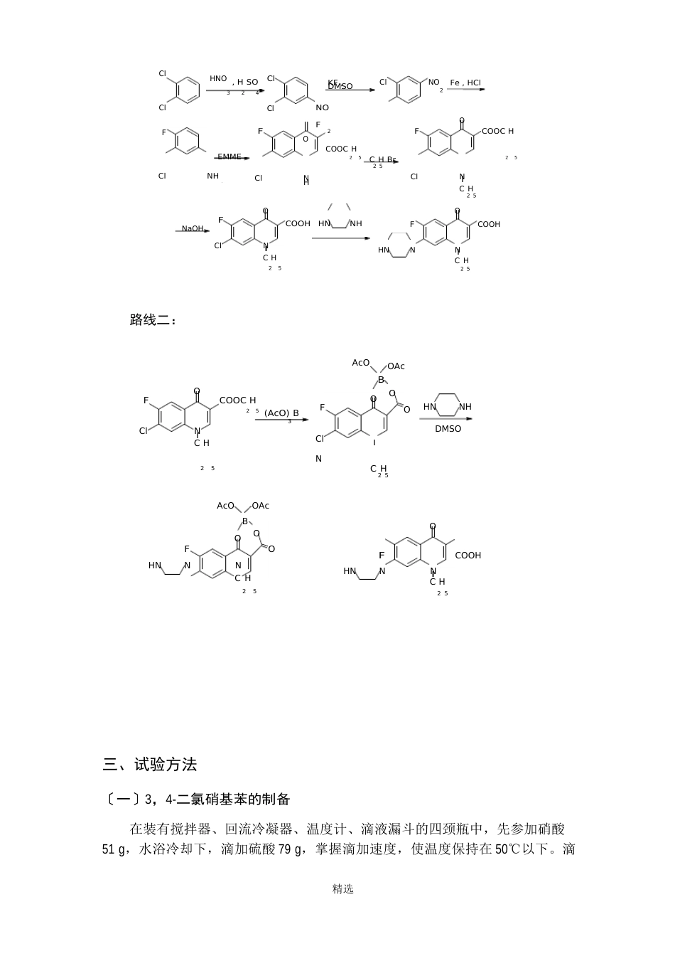 氟哌酸合成实验_第2页