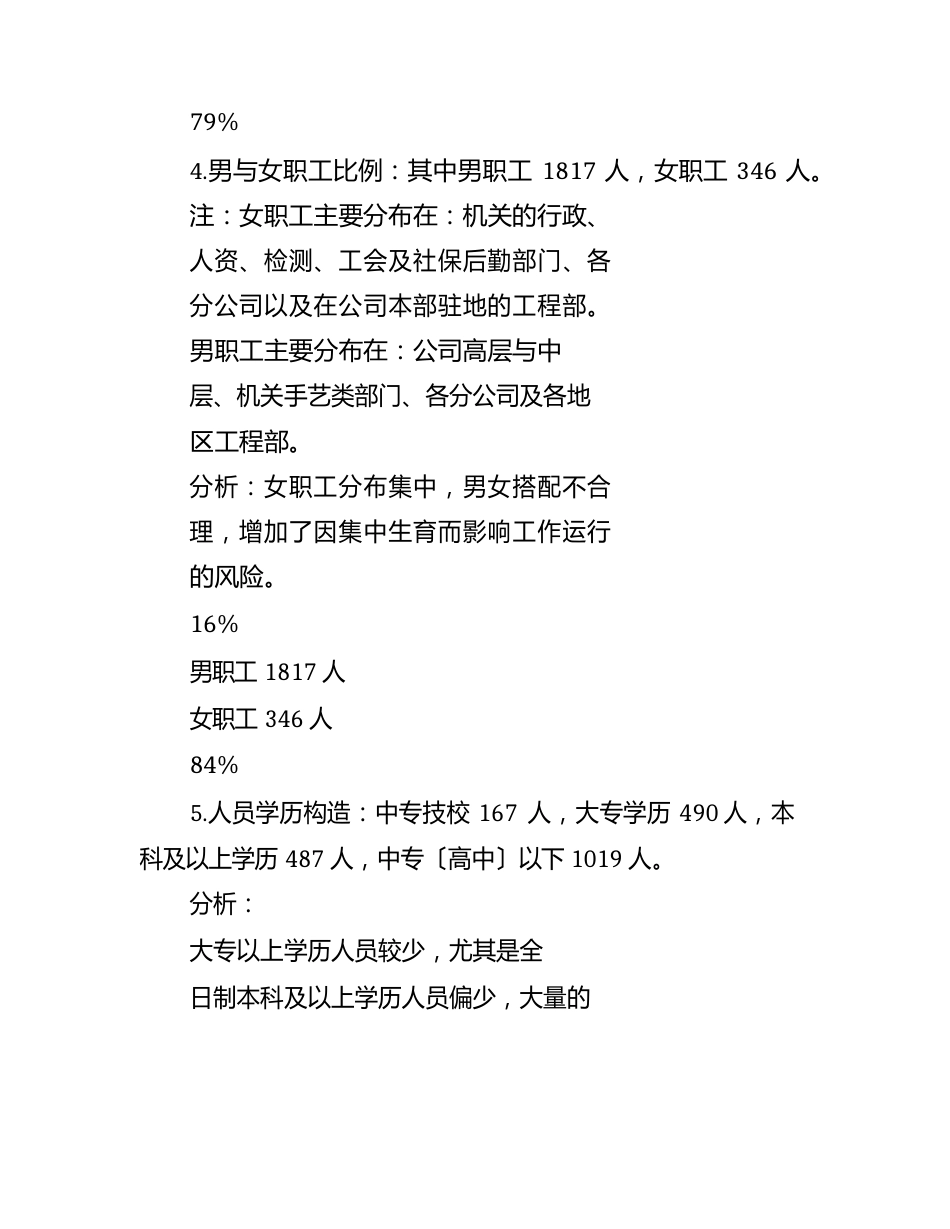公司人力资源状况分析报告书_第3页