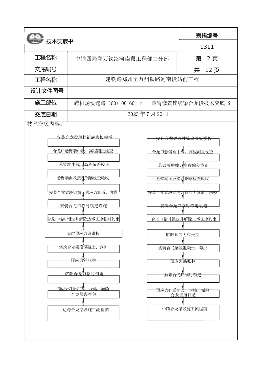 合龙段施工技术交底书_第2页