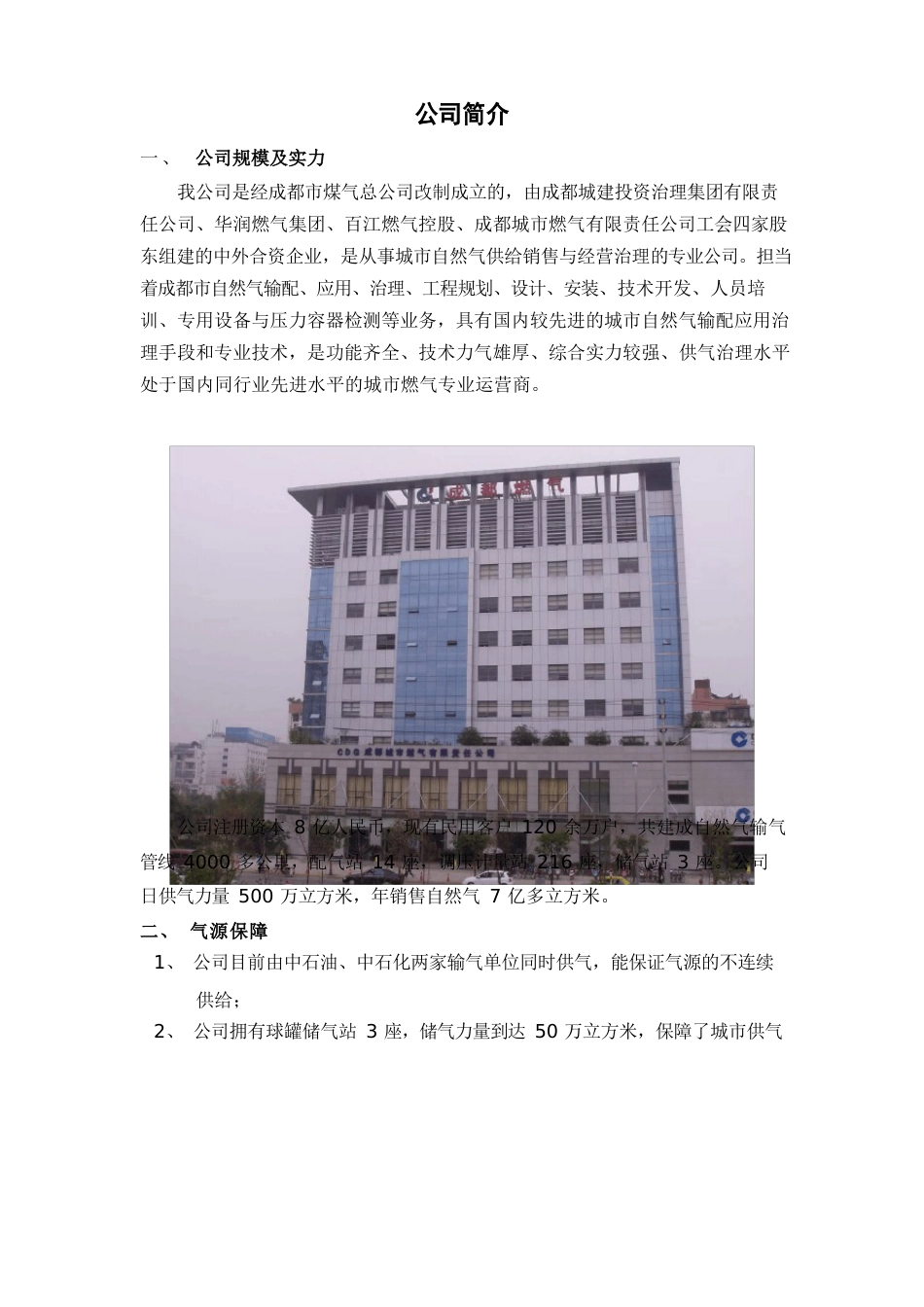 公司煤改气工程燃气工程项目策划书_第3页