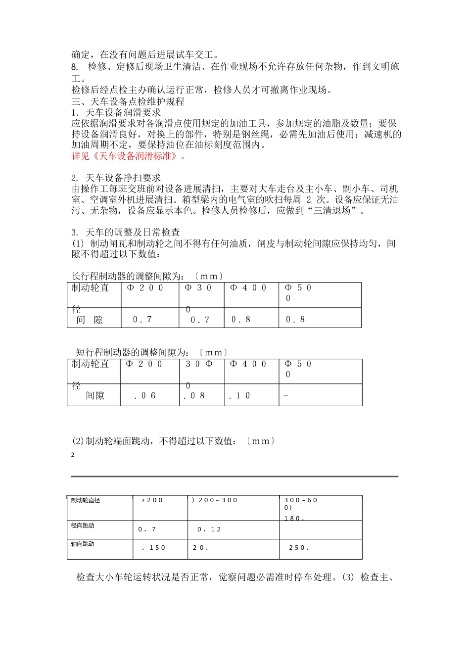 天车设备维护检修规程_第2页