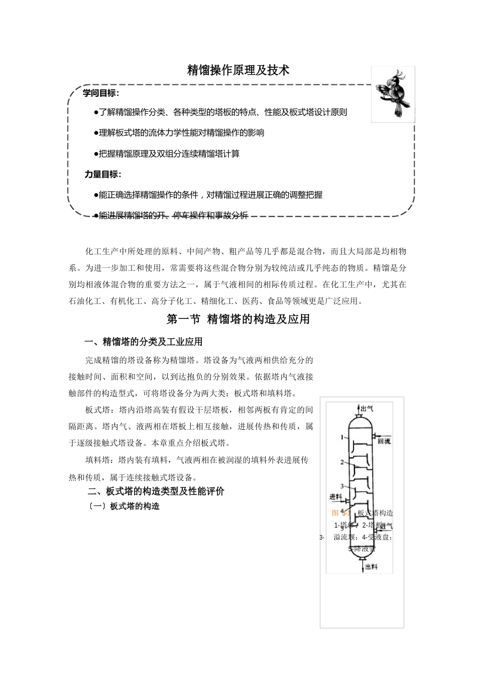 精馏操作原理及技术_第1页