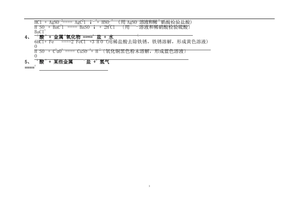 浙教版科学九年级上册知识点梳理_第2页