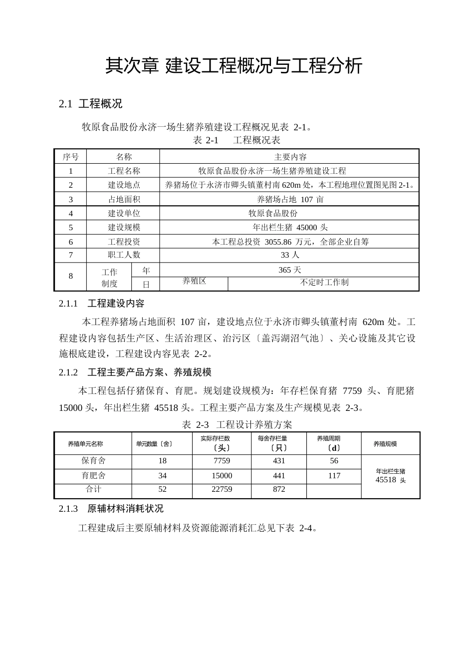 生猪养殖建设环境影响报告书_第1页