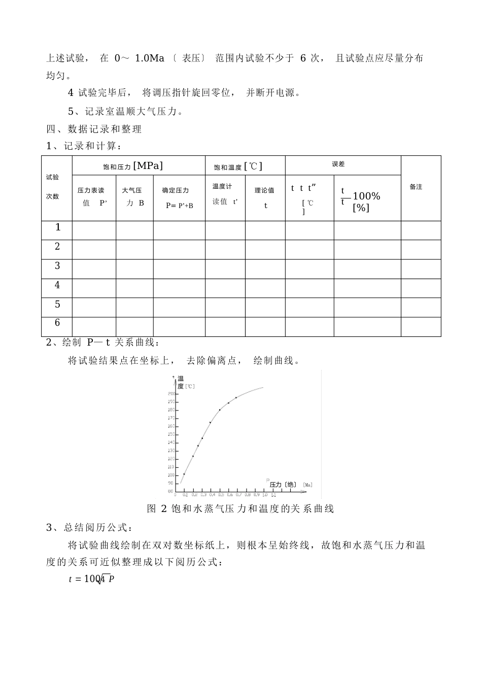 可视性饱和蒸汽压力和温度关系实验仪实验指导书_第3页