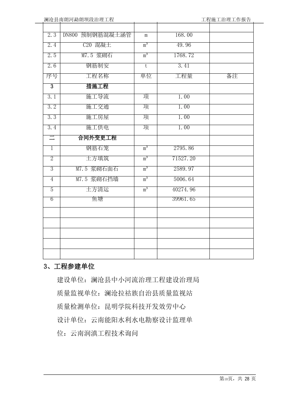 河道治理施工管理报告_第2页