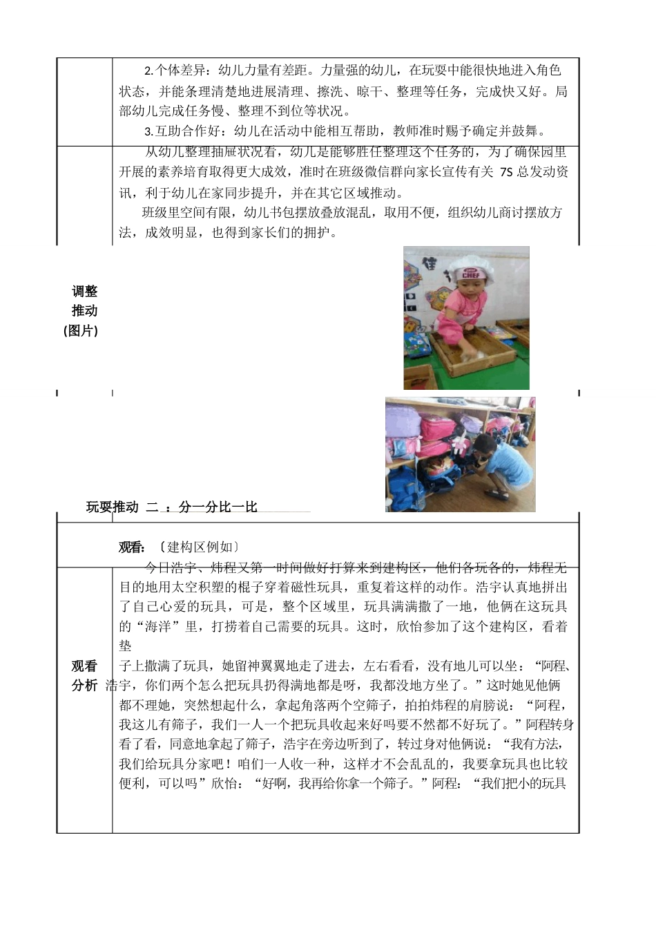 幼儿园大班活动区游戏教学案例展示：《我会整理》_第2页