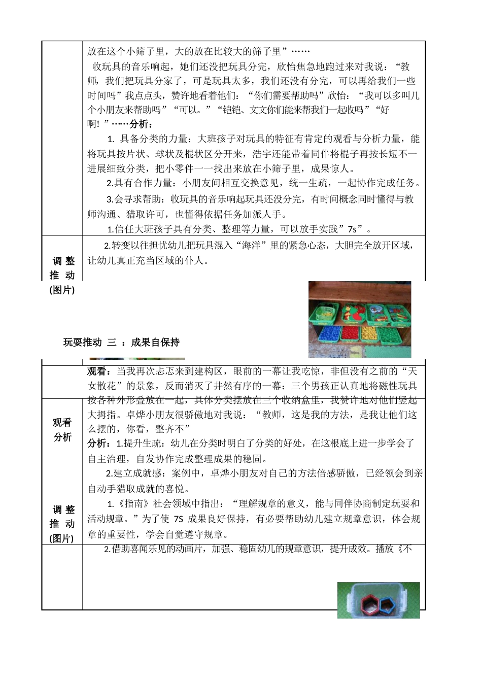 幼儿园大班活动区游戏教学案例展示：《我会整理》_第3页