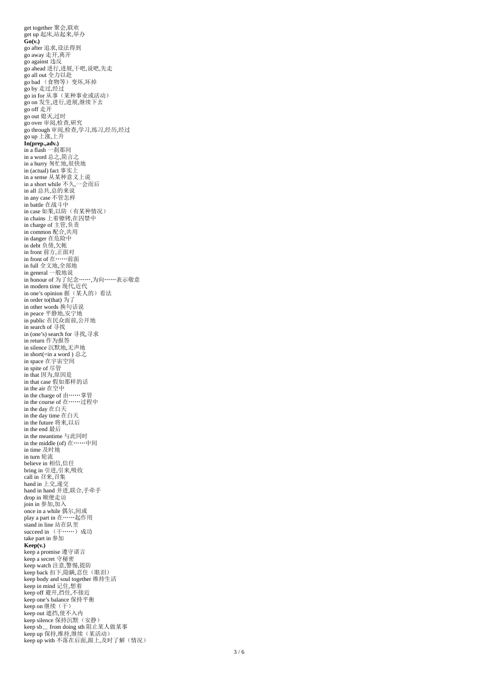 高考英语常用词组[共6页]_第3页