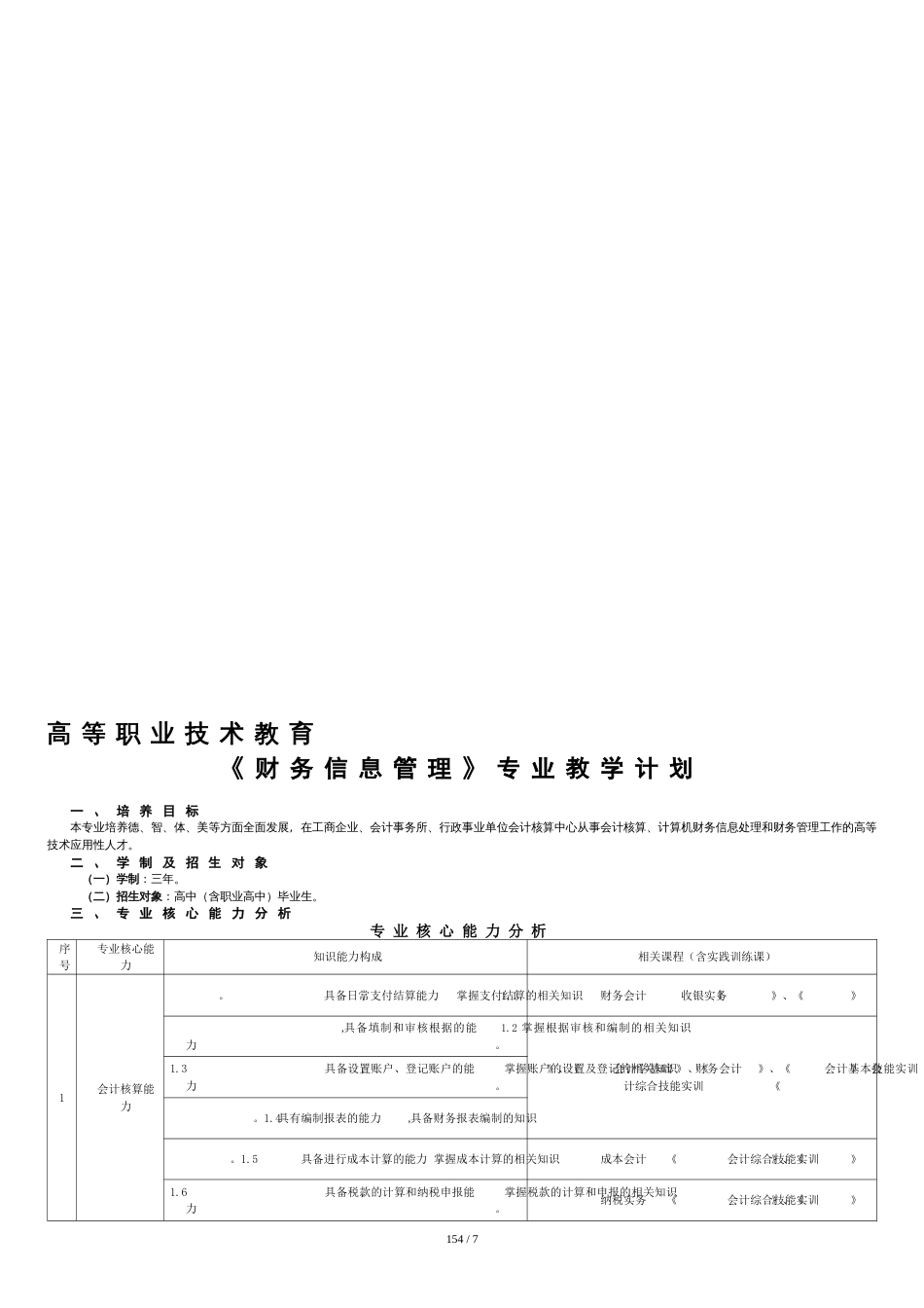 财务信息管理专业人才培养方案[共8页]_第1页