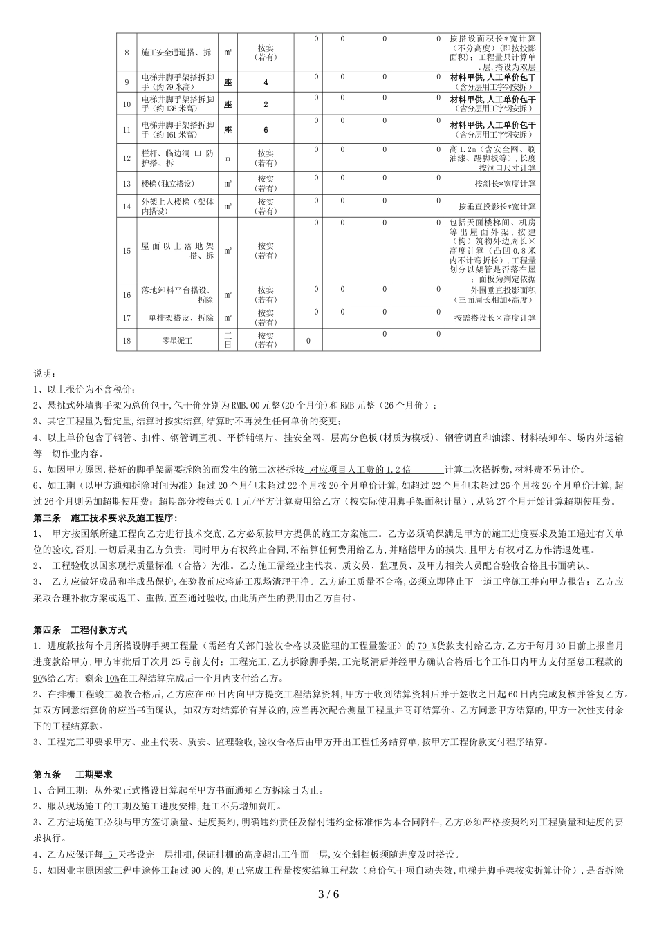 超高层外脚手架施工合同(标准版)[共6页]_第3页