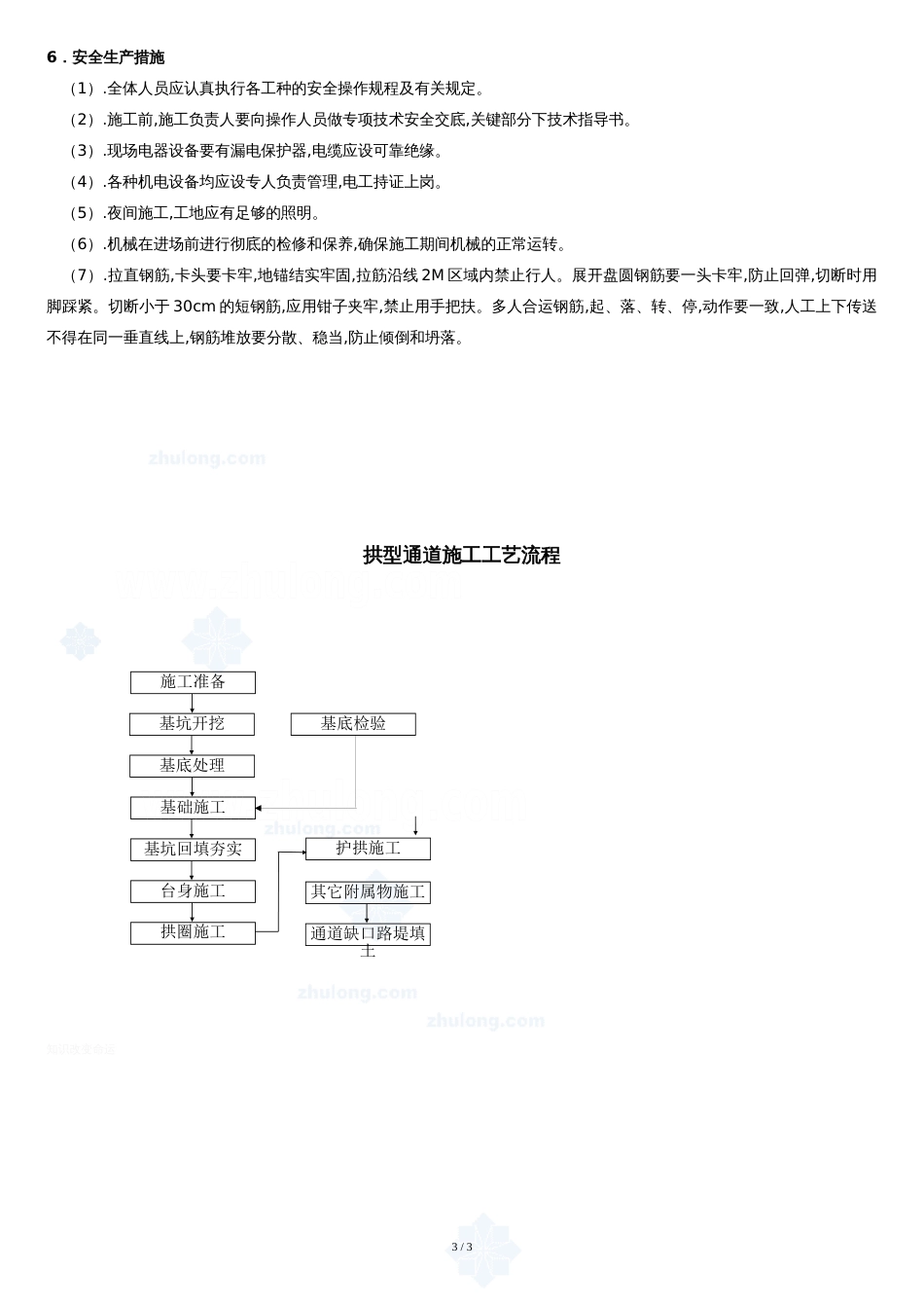 钢筋混凝土拱涵施工方案-secret_第3页