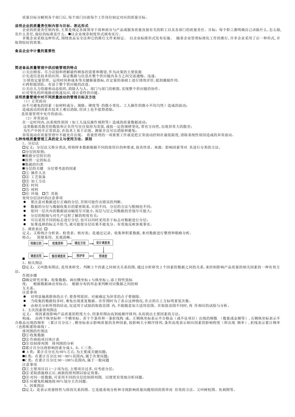 食品质量管理学复习提纲--丰满版_第2页