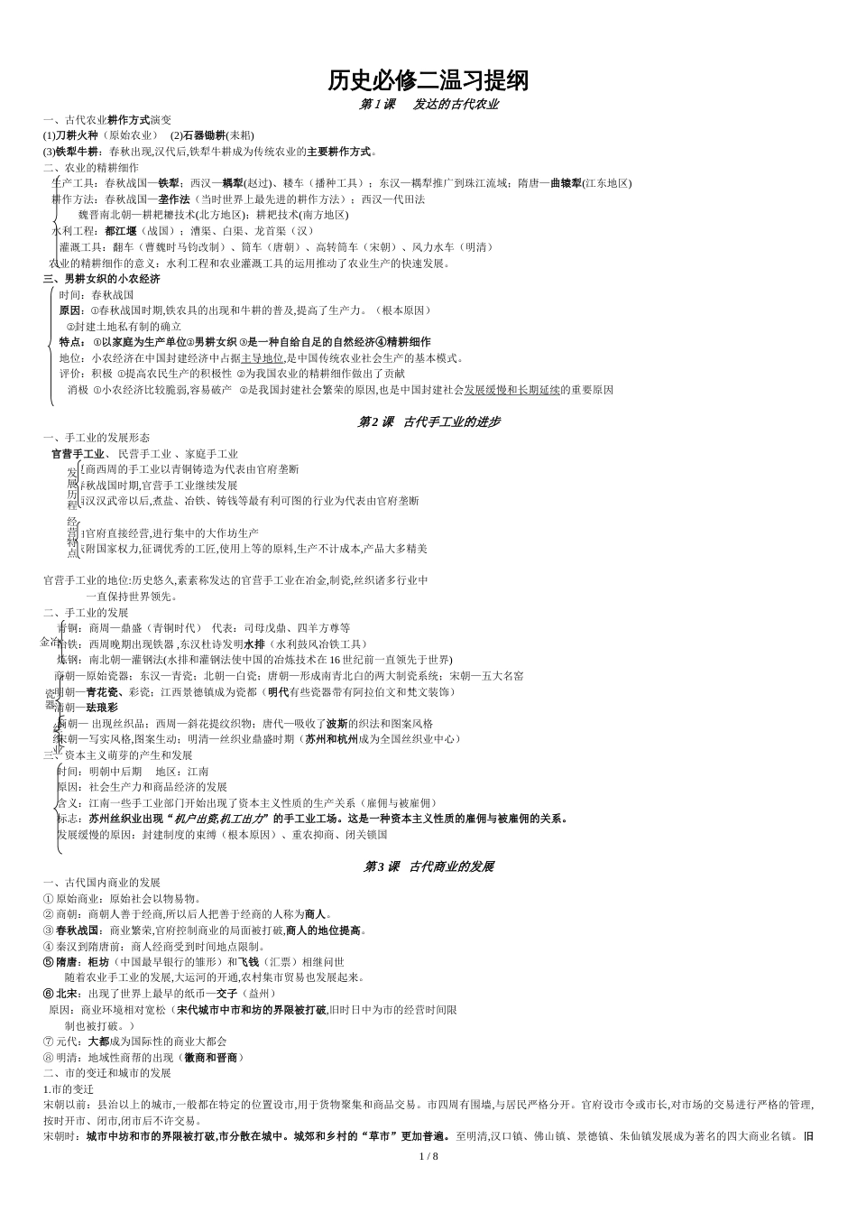 高中历史必修二知识点总结[共9页]_第1页