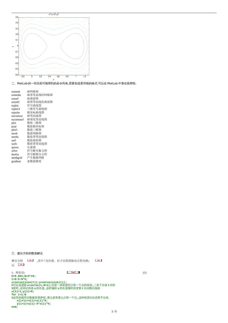 非线性动力系统-MatLab编程简介_第3页