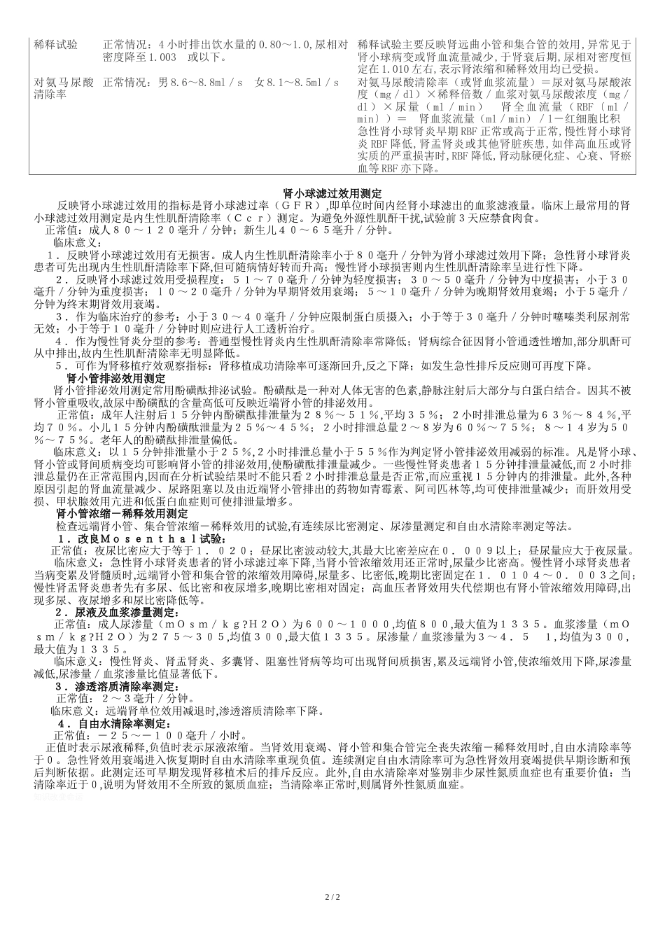 肾功能检查化验单项目分析[共6页]_第2页