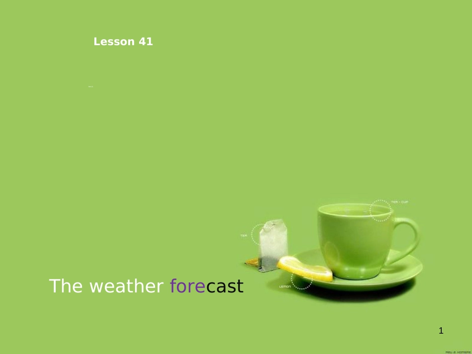 青少版新概念-2B-U21-The-weather-forecast_第1页