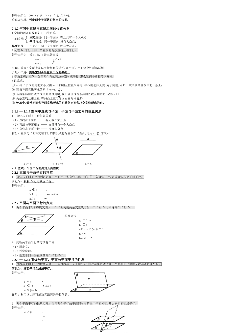 高中数学必修二-知识点总结[共6页]_第2页