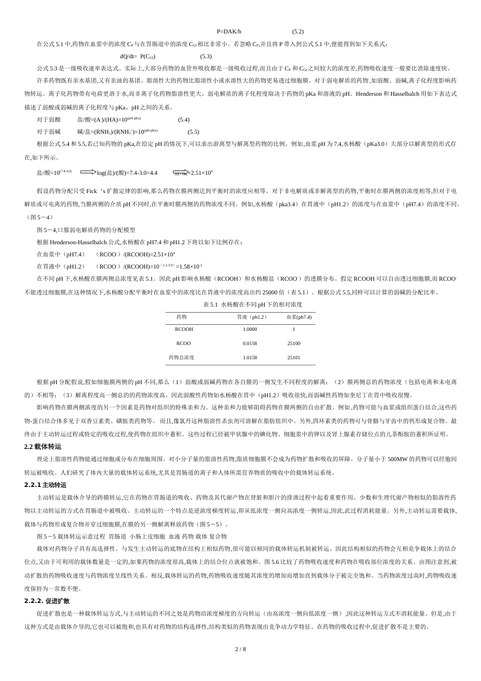 第五章--影响药物吸收的生理因素_第2页