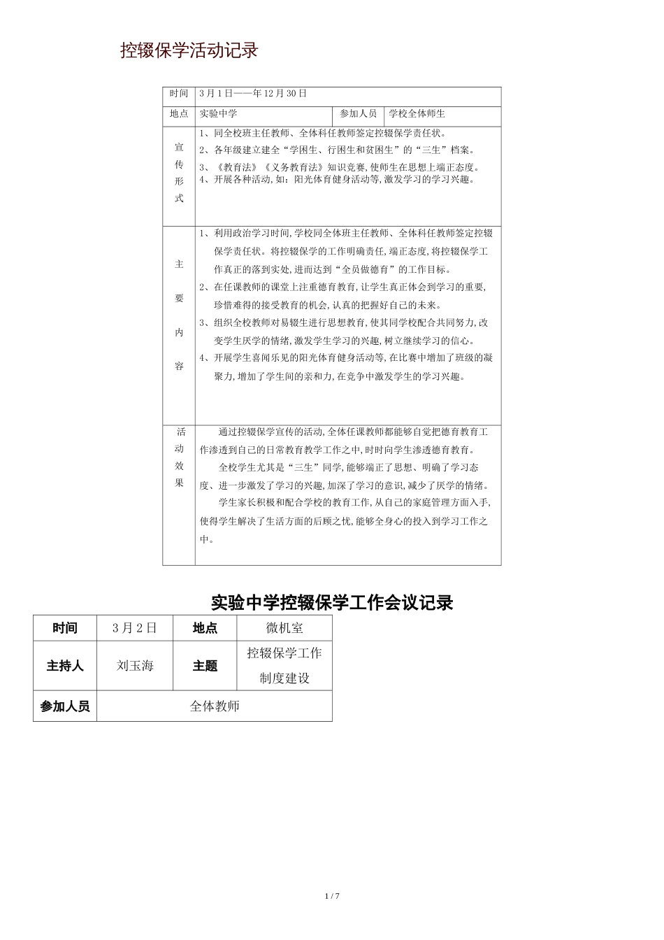 控辍保学工作会议记录[共7页]_第1页