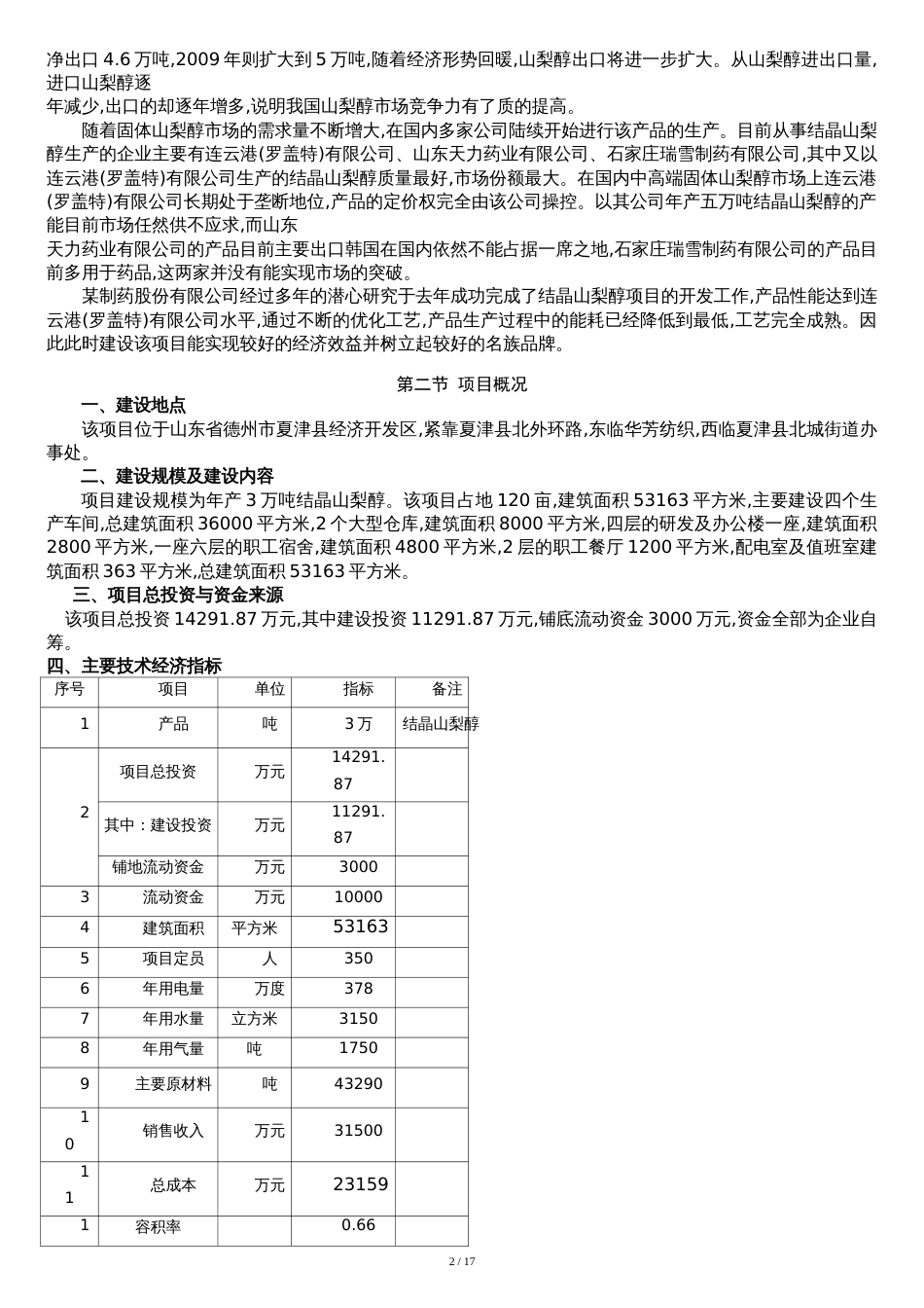 年产3万结晶山梨醇项目可行性研究报告_第2页