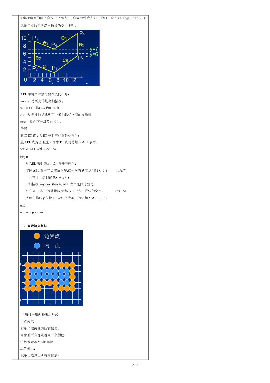 多边形的扫描转换算法、区域填充算法_第2页