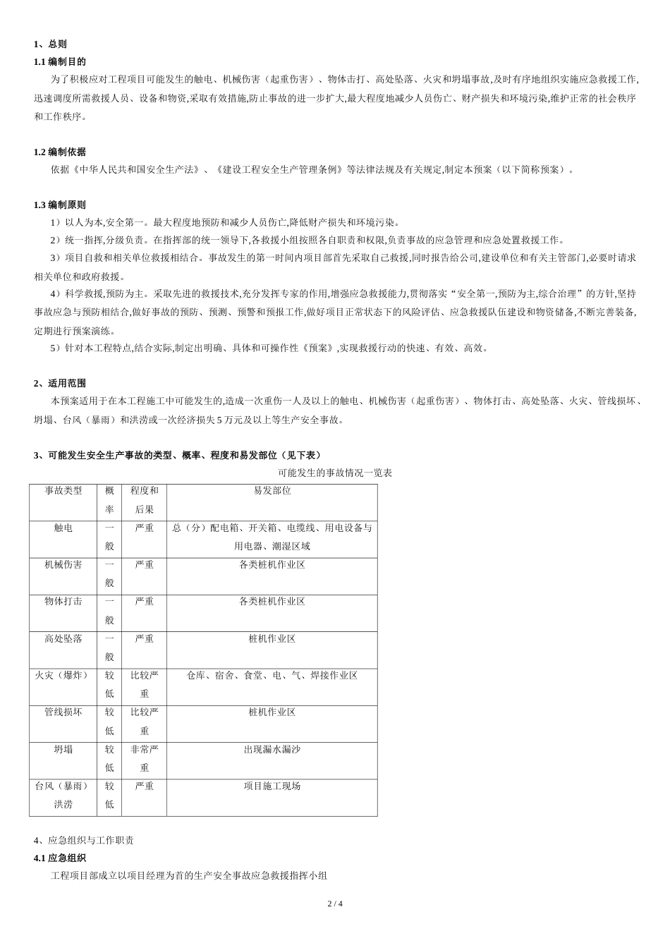 施工安全应急处理措施[共4页]_第2页