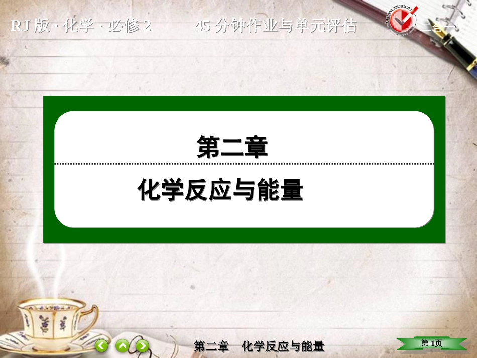 人教版高中化学必修二2.3.2《化学反应的限度》ppt课件(优秀版)_第1页