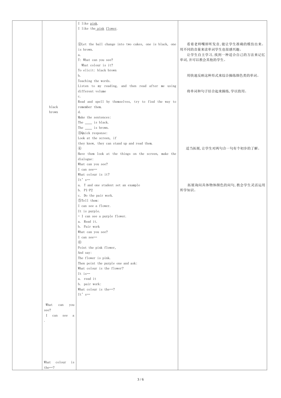 二年级英语下册Module1Unit1《Whatcanyousee》教案上海牛津版(最新版)_第3页