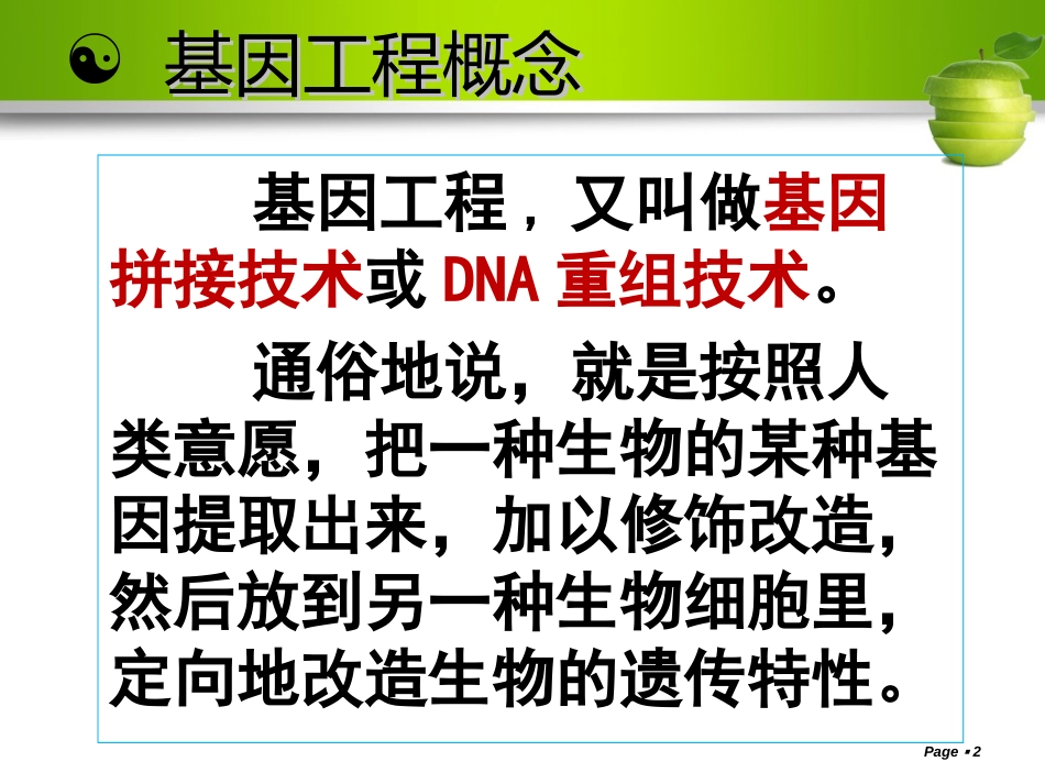 人教版高中生物选修3专题一课题1基础理论和技术的发展催生了基因工程(共17张PPT)_第2页