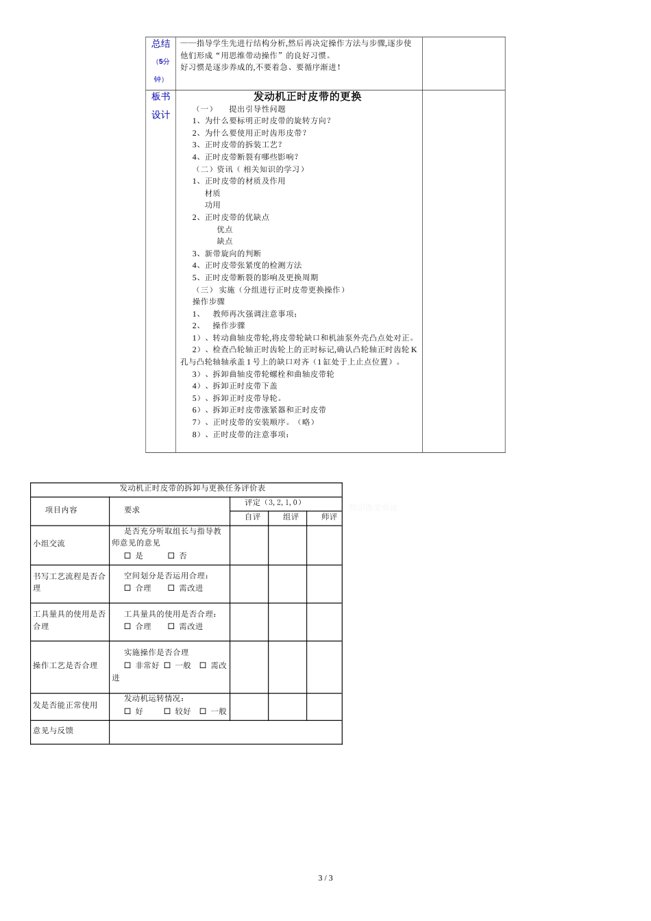 发动机正时皮带的拆卸与更换[共4页]_第3页