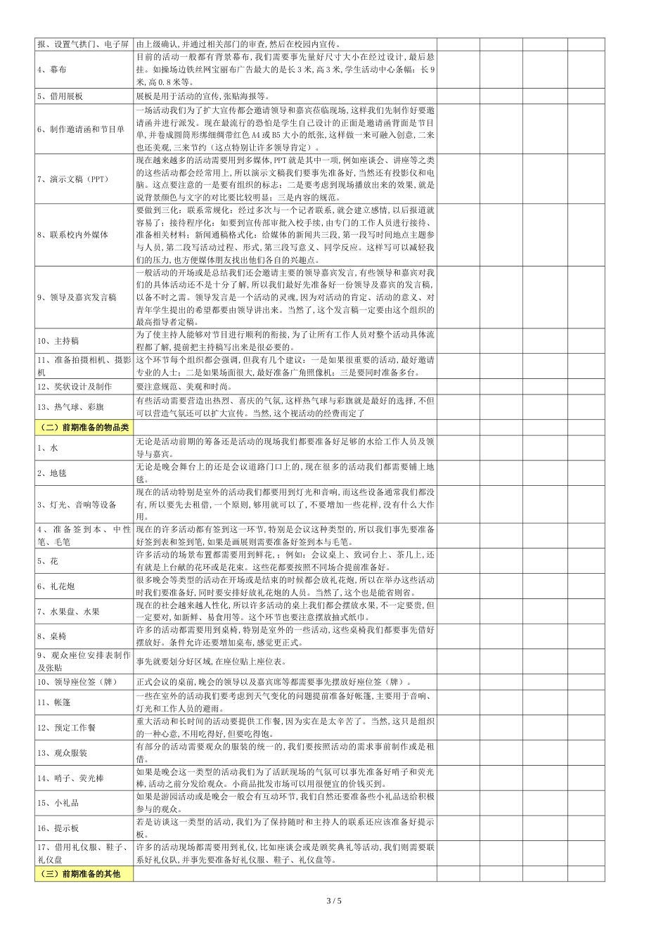 全套完整的详细活动策划执行方案(最完整的项目策划与执行表)[共5页]_第3页