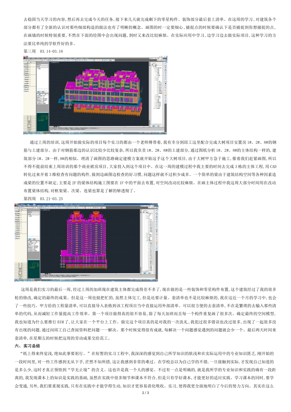 关于BIM毕业实习报告[共3页]_第2页