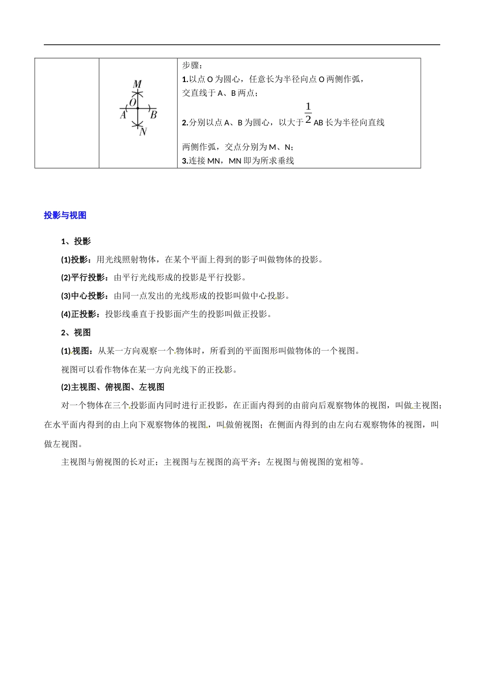 专题18 尺规作图和视图、投影-中考数学总复习知识点梳理（全国通用）2页_第2页