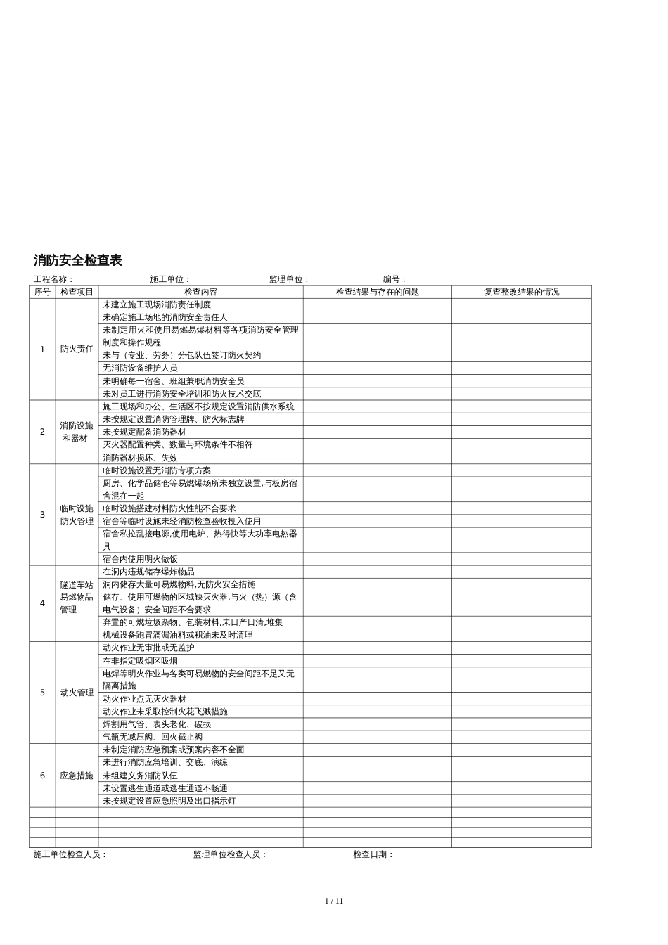 2019年整理安全设施验收表资料[共12页]_第1页