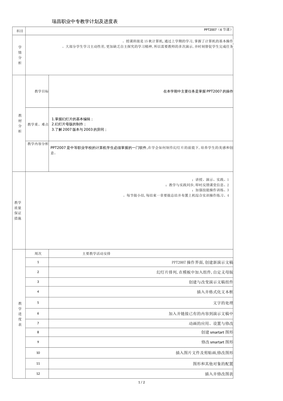 《PPT2007》教学计划[共2页]_第1页