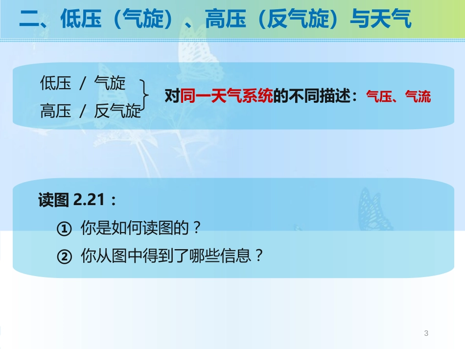 2.3.2 气旋、反气旋（精品课件）-2020-2021学年高一地理必修1同步精品课件（人教版）(共31张PPT)_第3页