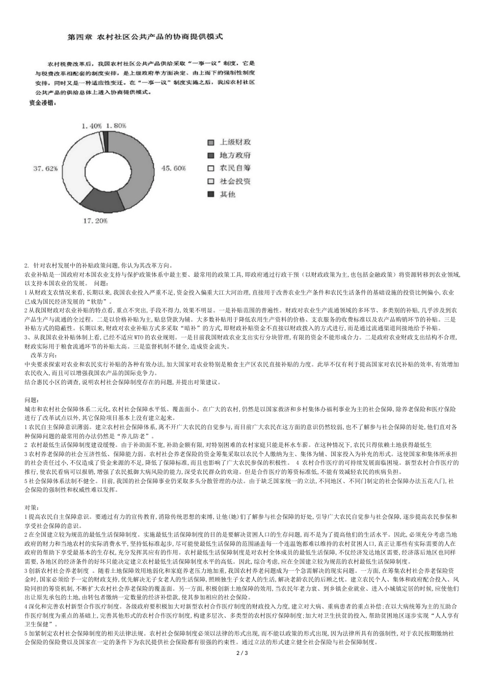 2016《农村发展概论》期末复习题及满分答案_第2页
