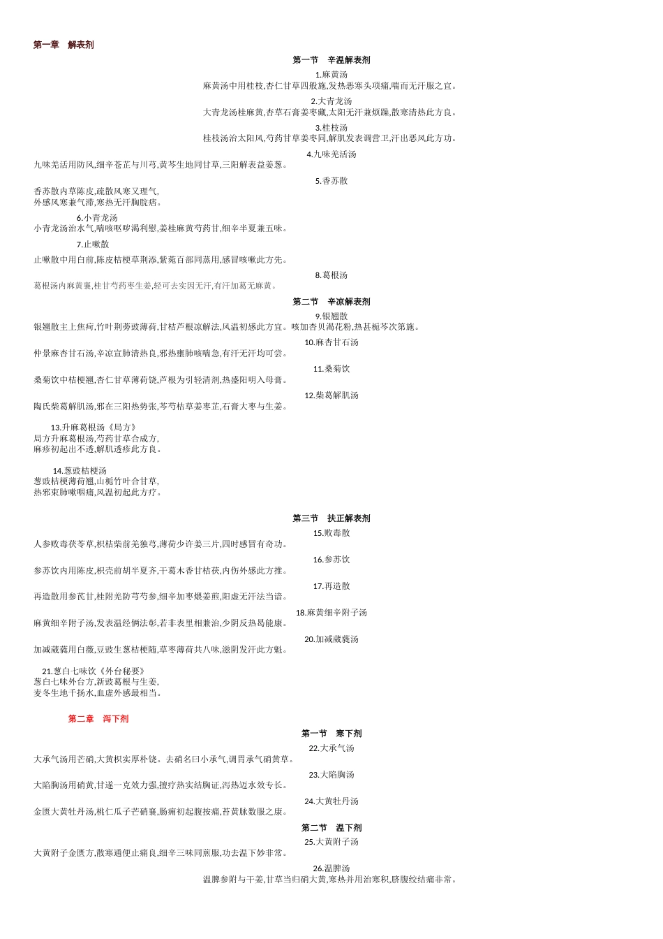 2019年第十版方剂学方歌(全)[修正版][共8页]_第1页