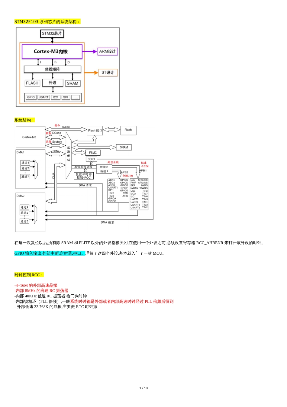 STM32学习笔记-STM32F103ZET6[共14页]_第1页