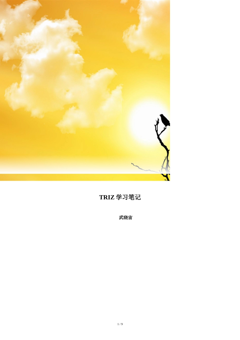 TRIZ学习笔记[共12页]_第1页
