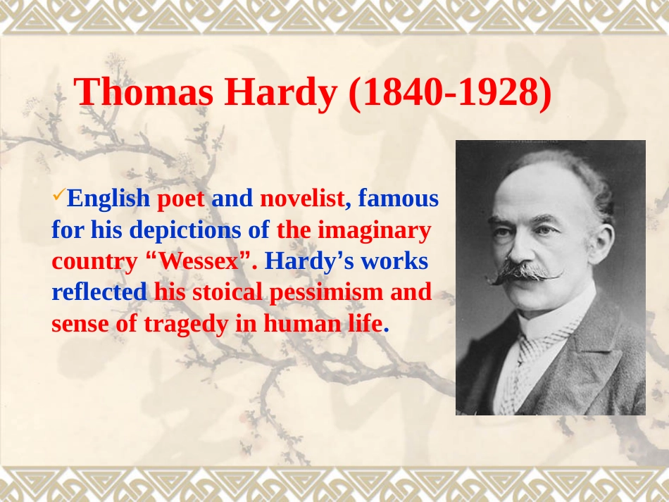 Lecture-26-Thomas-Hardy_第1页