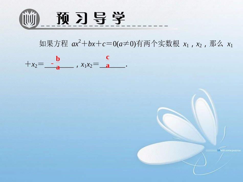 2.5　一元二次方程的根与系数的关系_第2页