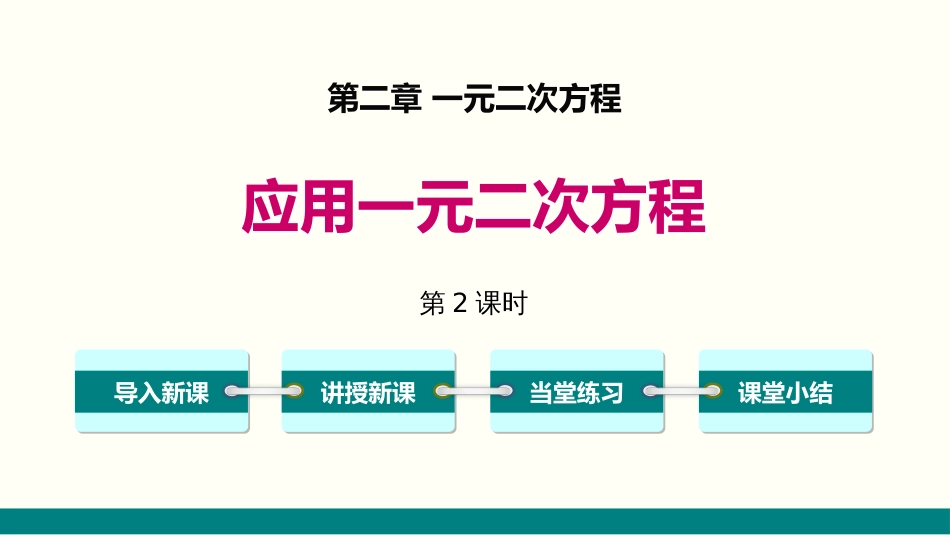 2.6 第2课时 营销问题及平均变化率问题与一元二次方程_第1页