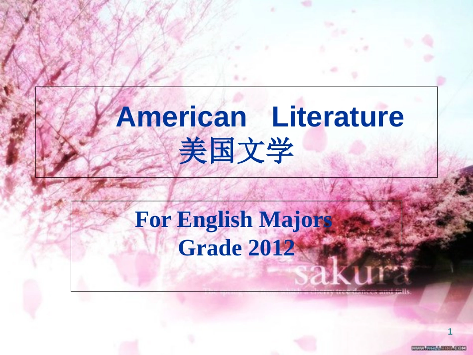 1-The-Literature-of-Colonial-America殖民时期的美国文学_第1页