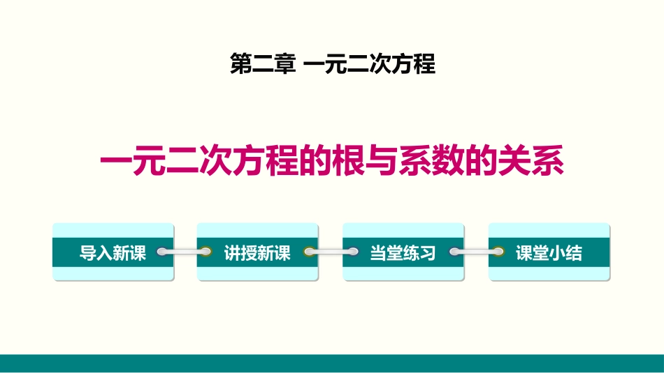 2.5 一元二次方程的根与系数的关系[共23页]_第1页