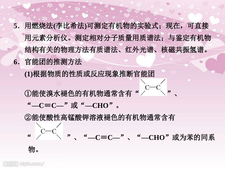 2014届高考化学二轮复习课件：第一篇-回扣基础-排查考点6-有机化学知识归纳(选考)_第3页