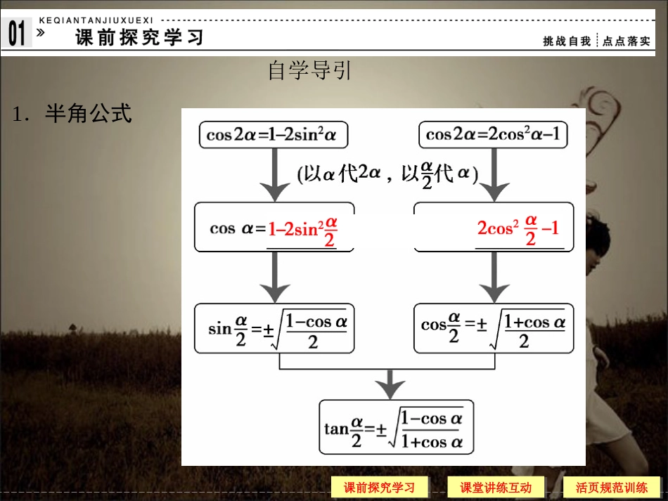 2019年高中数学必修4：3.2《简单的三角恒等变换1》课件1[共29页]_第3页