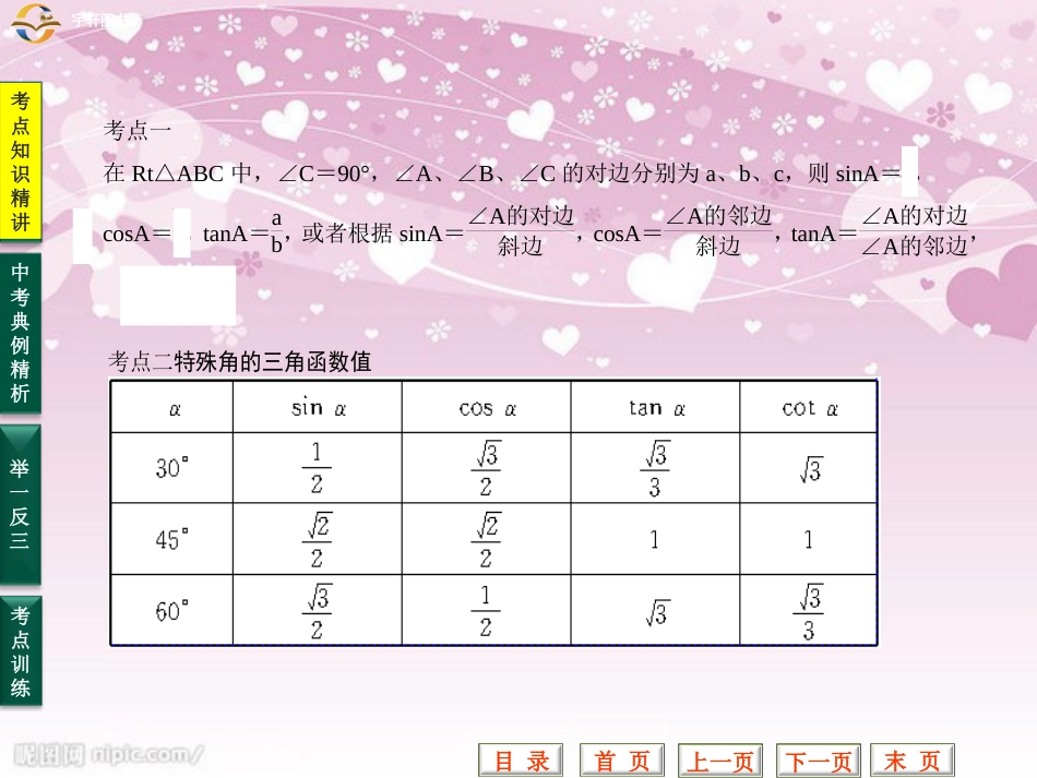 27.锐角三角函数及解直角三角形_第3页